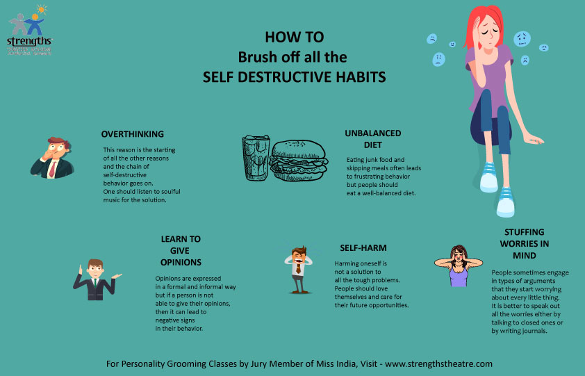 self destructive habits, top leadership skills, personality development training